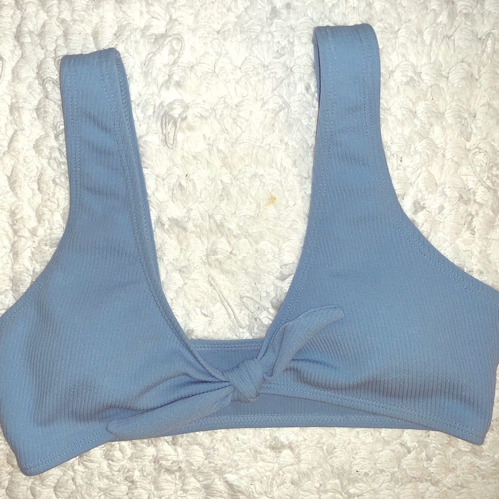 Baby blue swim top